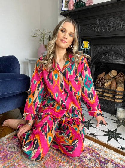 Secret Garden Pyjamas - Pink Aztec