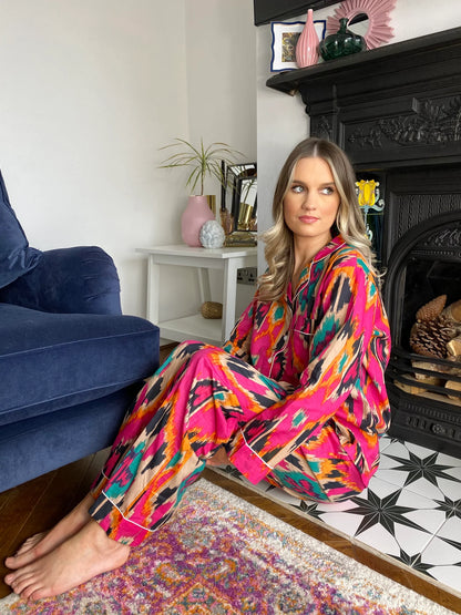 Secret Garden Pyjamas - Pink Aztec