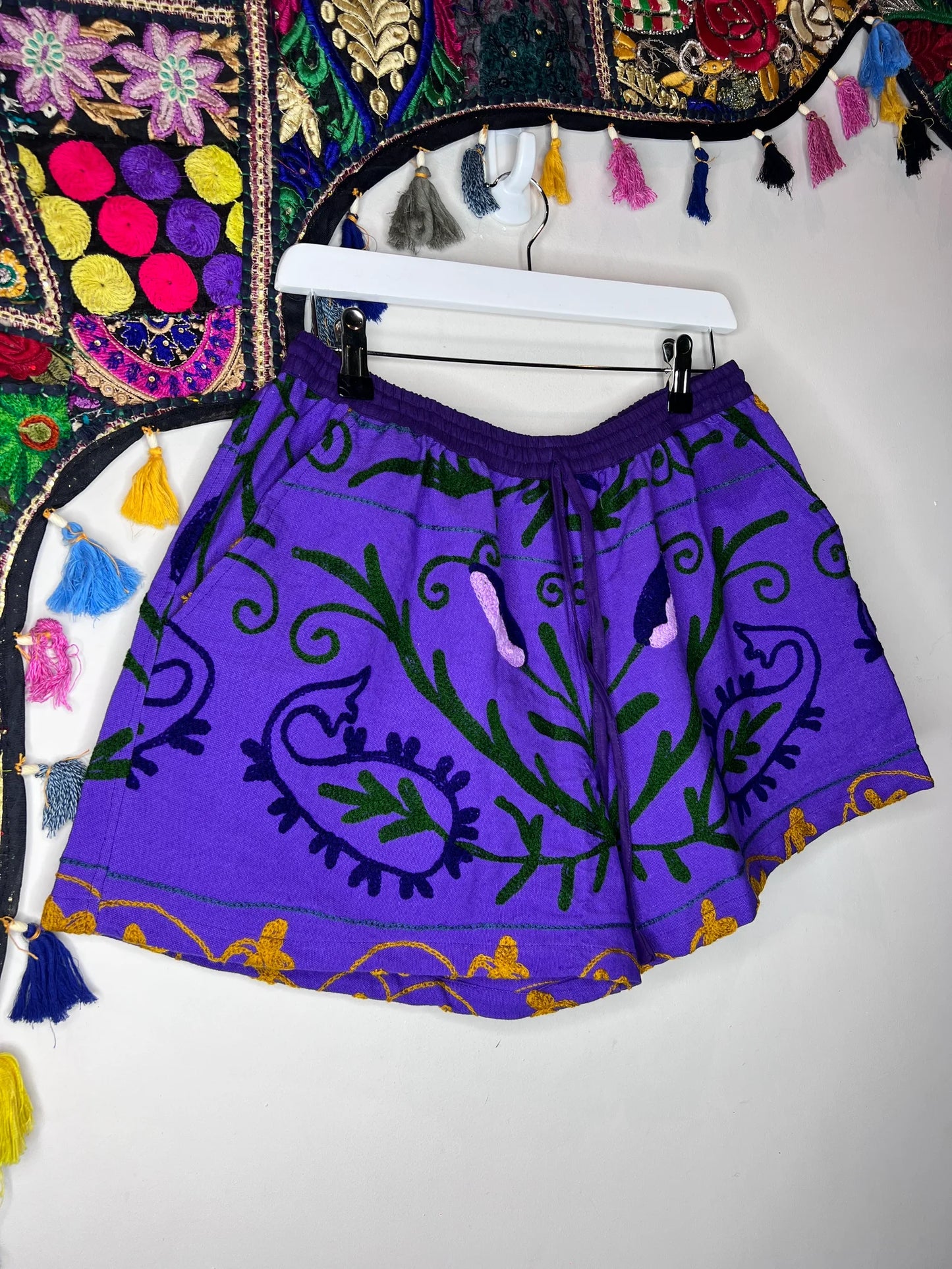 Suzani Shorts - Purple 4 - UK 10-12