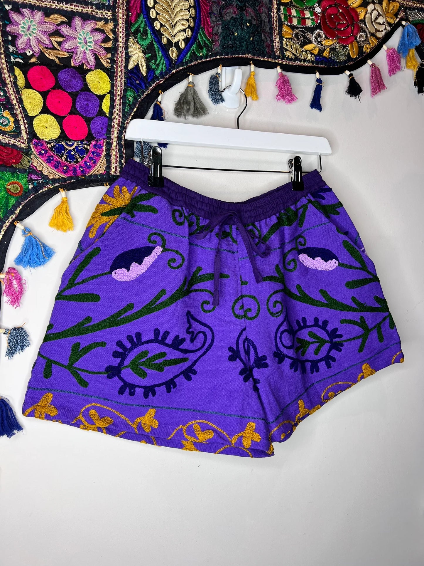 Suzani Shorts - Purple 8 - UK 10-12