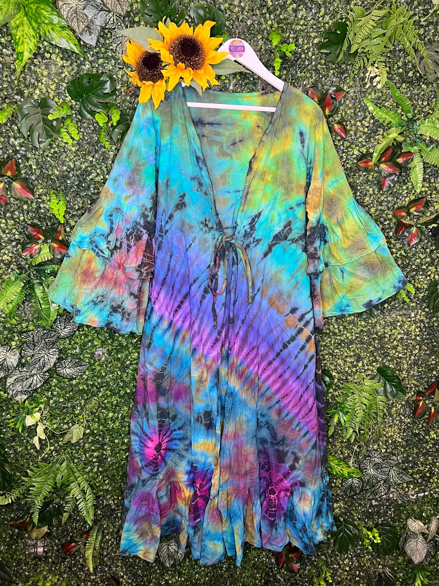 Tie Dye Floor Length Jacket - 4